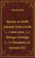 Okładka książki: Kazanie na obchód pamiątki Iózefa Czecha [...] miane przez [...] Aloizego Osińskiego [...] w Krzemieńcu 28. kwietnia 1811
