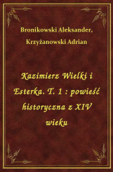 Okładka: Kazimierz Wielki i Esterka. T. 1 : powieść historyczna z XIV wieku