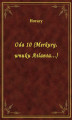 Okładka książki: Oda 10 (Merkury, wnuku Atlanta...)