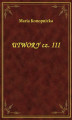 Okładka książki: Utwory Cz. III