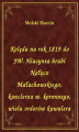 Okładka książki: Kolęda na rok 1819 do JW. Hiacynta hrabi Nałęcz Małachowskiego, kanclerza w. koronnego, wielu orderów kawalera
