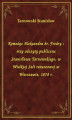 Okładka książki: Komedye Aleksandra hr. Fredry : trzy odczyty publiczne Stanisława Tarnowskiego, w Wielkiej Sali ratuszowej w Warszawie, 1878 r.