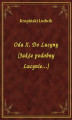 Okładka książki: Oda X. Do Lucyny (Jakże podobny Lucynie...)