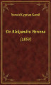 Okładka książki: Do Aleksandra Hercena (1853)