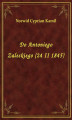 Okładka książki: Do Antoniego Zaleskiego (24 II 1845)