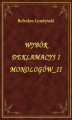 Okładka książki: Wybór Deklamacyj I Monologów II