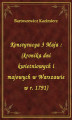 Okładka książki: Konstytucya 3 Maja : (kronika dni kwietniowych i majowych w Warszawie w r. 1791)