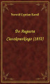 Okładka książki: Do Augusta Cieszkowskiego (1852)