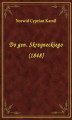 Okładka książki: Do gen. Skrzyneckiego (1848)