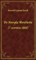 Okładka książki: Do Henryka Merzbacha (7 czerwca 1866)