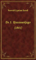 Okładka książki: Do J. Kraszewskiego (1841)