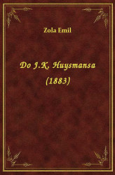Okładka: Do J.K. Huysmansa (1883)