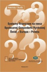 Okładka: Systemy finansowe na rzecz Społecznej Gospodarki Rynkowej