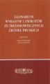 Okładka książki: Glosarium wyrazów i zwrotów ze średniowiecznych źródeł pruskich