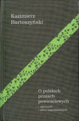 Okładka: O polskich prozach powieściowych
