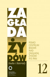 Okładka: Zagłada Żydów. Studia i Materiały nr 12 R. 2012