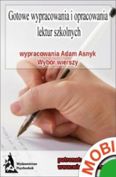 Okładka: Wypracowania - Adam Asnyk „Wybór wierszy”