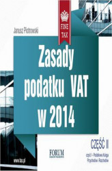 Okładka: Zasady podatku VAT w 2014 część II