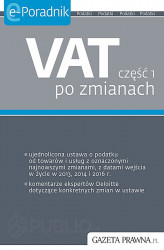 Okładka: VAT po zmianach. Część 1