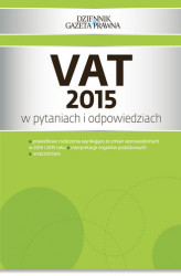 Okładka: VAT 2015 w pytaniach i odpowiedziach