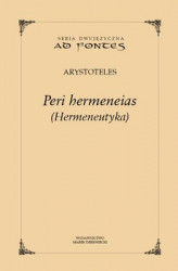Okładka: Peri hermeneias (Hermeneutyka)