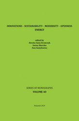 Okładka: Innovations &#8211; Sustainability &#8211; Modernity &#8211; Openness. Energy. Tom 40