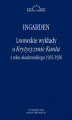 Okładka książki: Lwowskie wykłady o Krytycyzmie Kanta z roku akademickiego 1935/1936