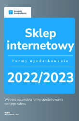 Okładka: Sklep internetowy - formy opodatkowania 2022/2023