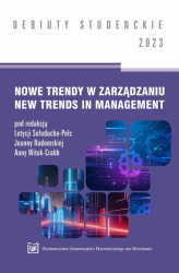 Okładka: Nowe trendy w zarządzaniu. New trends in mamagement