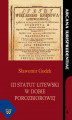 Okładka książki: III Statut Litewski w dobie porozbiorowej