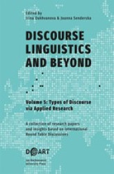 Okładka: Discourse Linguistics and Beyond, vol. 5, Types of Discourse via Applied Research