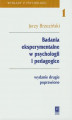 Okładka książki: Badania eksperymentalne w psychologii i pedagogice