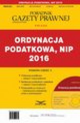 Okładka: PODATKI 2016/5  Podatki cz.3 Ordynacja podatkowa, NIP 2016