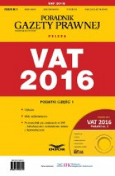 Okładka: Podatki 2016/03. Podatki cz. I: VAT 2016