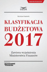 Okładka: Klasyfikacja Budżetowa 2017