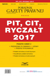 Okładka: Podatki cz.2 PIT, CIT, RYCZAŁT 2017