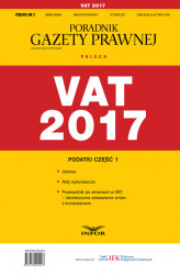 Okładka: VAT 2017. Podatki część 1