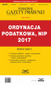 Okładka książki: Ordynacja podatkowa, NIP 2017