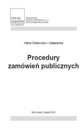 Okładka: Procedury zamówień publicznych
