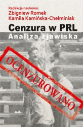 Okładka: Cenzura w PRL. Analiza zjawiska