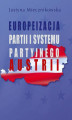 Okładka książki: Europeizacja partii i systemu partyjnego Austrii