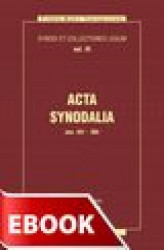 Okładka: Acta synodalia ANN.431-504  T.6