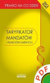 Okładka książki: Taryfikator mandatów i punktów karnych 2012. Stan prawny na dzień 1 lipca 2012 roku
