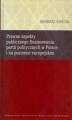 Okładka książki: Prawne aspekty publicznego finansowania partii politycznych w Polsce i na poziomie europejskim