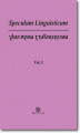 Okładka książki: Speculum Linguisticum   Vol. 1