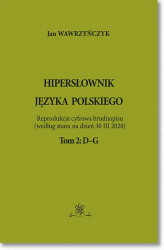 Okładka: Hipersłownik jęsyka Polskiego Tom 2: D–G