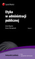 Okładka książki: Etyka w administracji publicznej