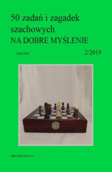 Okładka: 50 zadań i zagadek szachowych NA DOBRE MYŚLENIE 2/2019