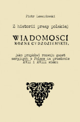 Okładka: Z historii prasy polskiej