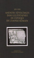 Okładka książki: Amendes sépulcrales dans les épitaphes de l\'époque de l\'Empire Romain